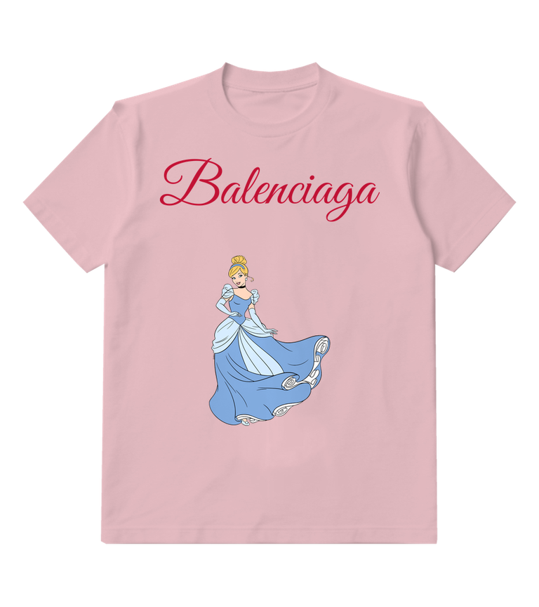 Blush Pink Blue Skirt Flourish Graphic T-Shirt - front product view