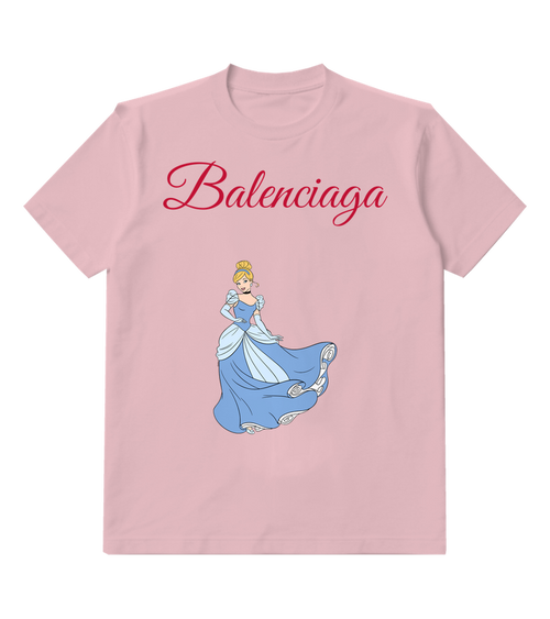 Blush Pink Blue Skirt Flourish Graphic T-Shirt - front product view