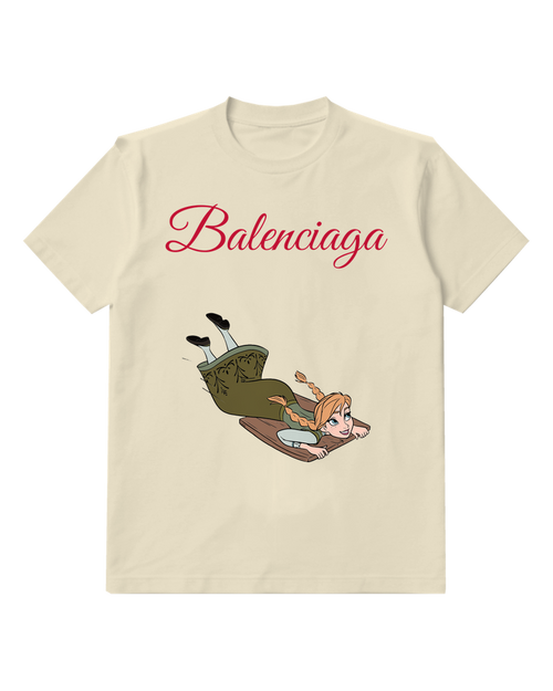 Ivory Reclining Adventure Girl Graphic T-Shirt - front product view