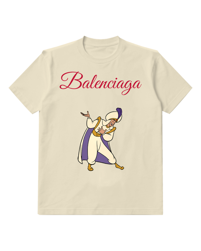 Ivory Feathered Prince Graphic T-Shirt - front product view