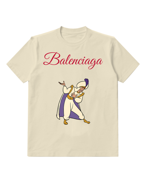 Ivory Feathered Prince Graphic T-Shirt - front product view