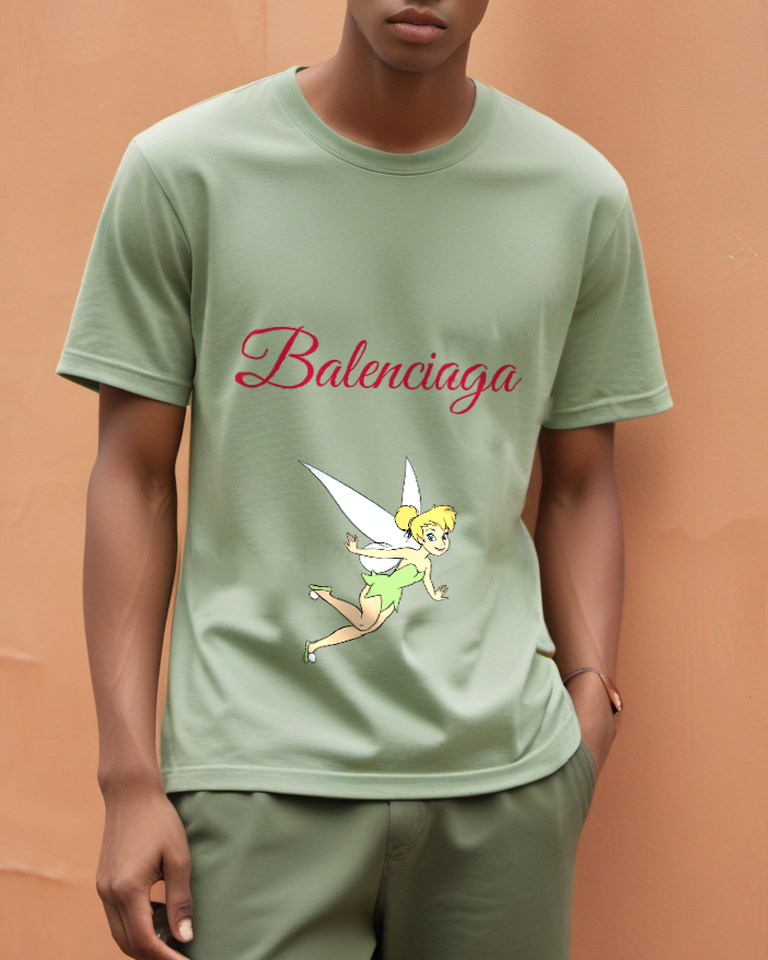 Sage Green Flying Green Fairy Graphic T-Shirt - styled view 2