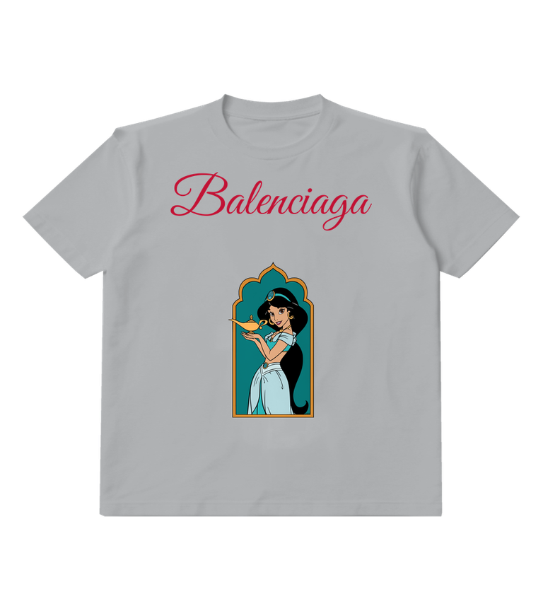 Light Gray Palace Arch Princess Graphic T-Shirt - front product view
