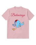 Blush Pink Upside Down Genie Graphic T-Shirt - front product view