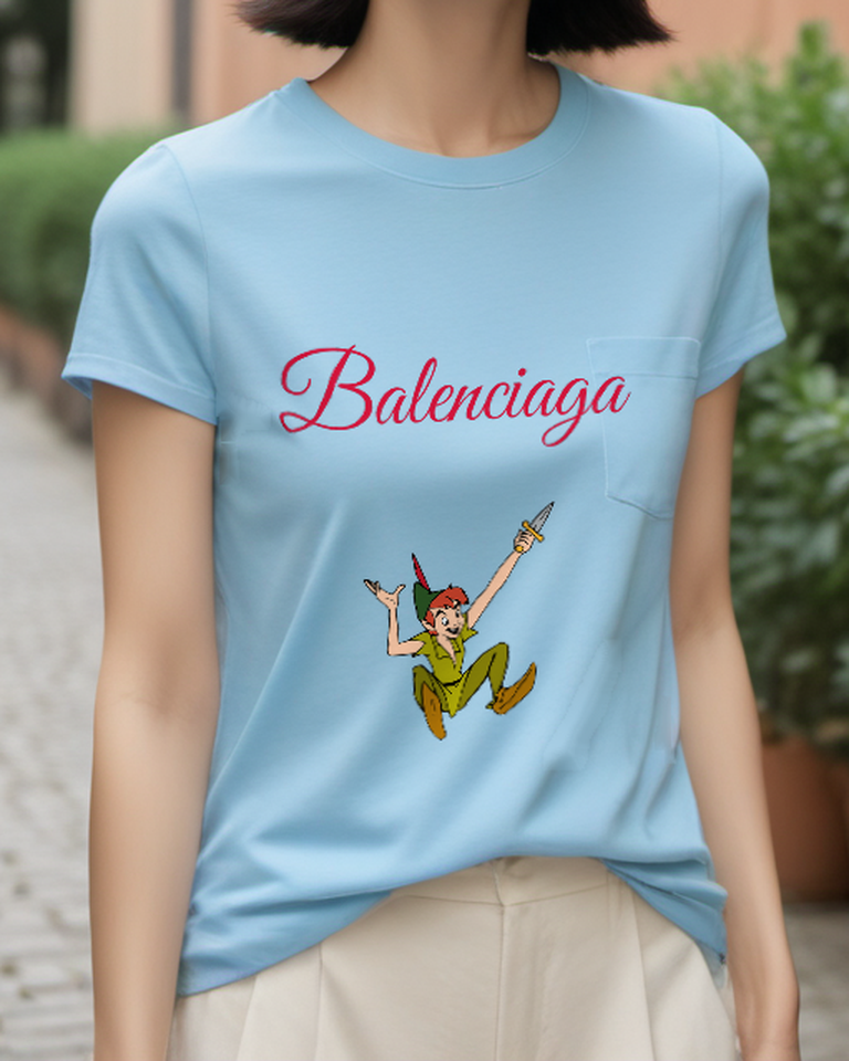 Sky Blue Airborne Green Adventurer Graphic T-Shirt - styled view 3