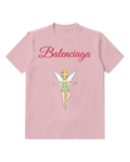 Blush Pink Open Wing Fairy Graphic T-Shirt - front product view