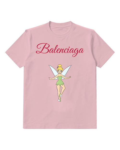 Blush Pink Open Wing Fairy Graphic T-Shirt - front product view