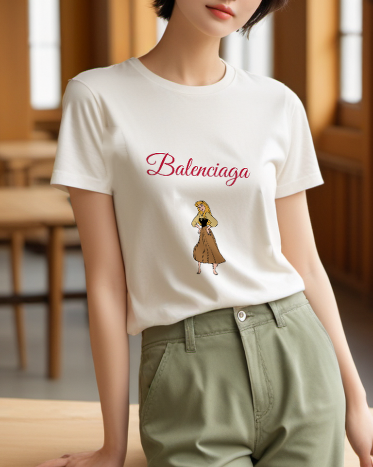 Ivory Woodland Princess Graphic T-Shirt - styled view 5