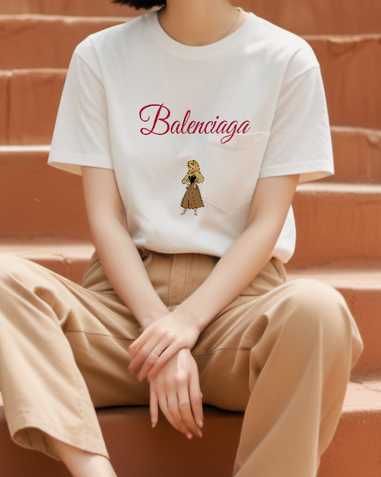 Ivory Woodland Princess Graphic T-Shirt - styled view 1