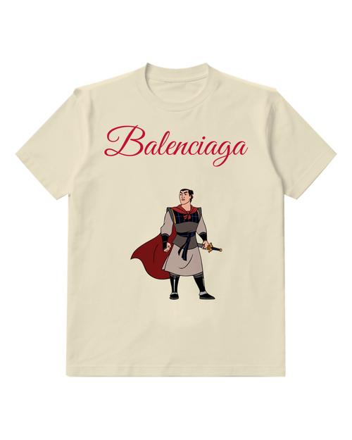Ivory Crimson Cape Warrior Graphic T-Shirt - front product view