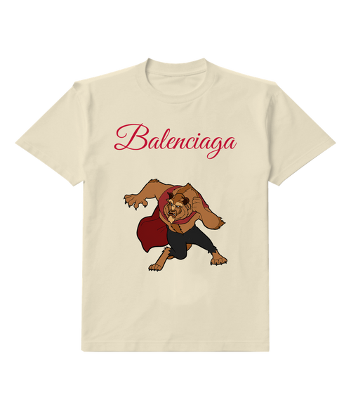 Ivory Red Cape Beast Graphic T-Shirt - front product view