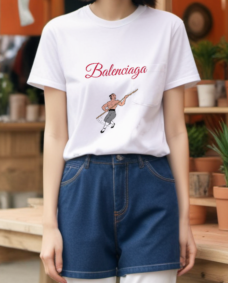 White Staff Training Hero Graphic T-Shirt - styled view 2