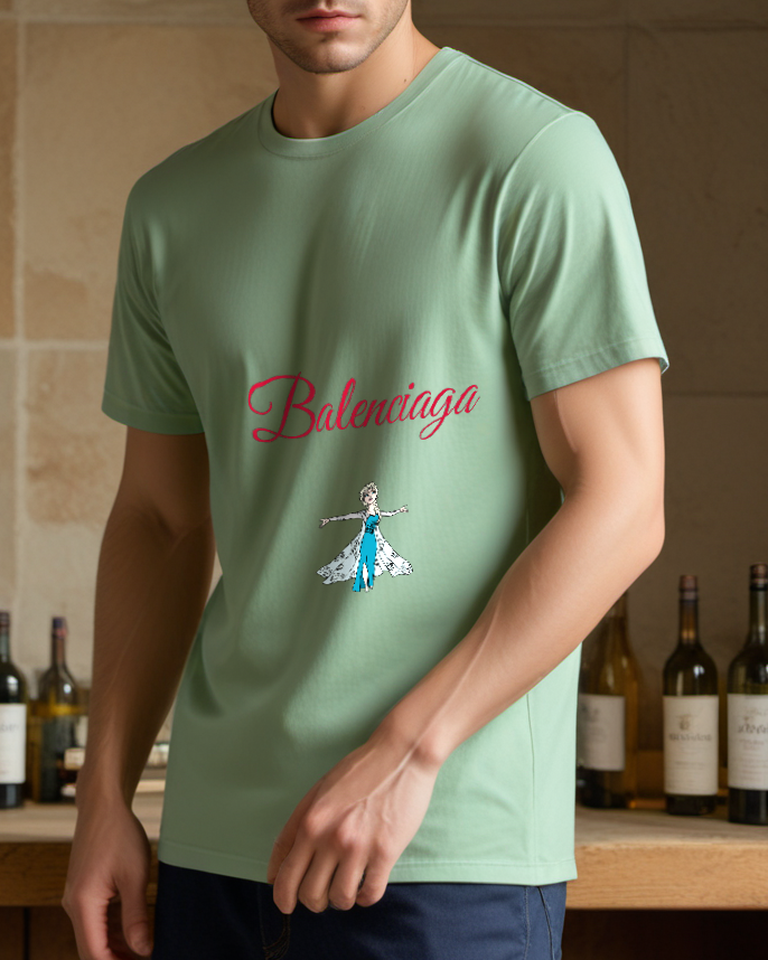 Sage Green Open Arms Ice Cape Graphic T-Shirt - styled view 4
