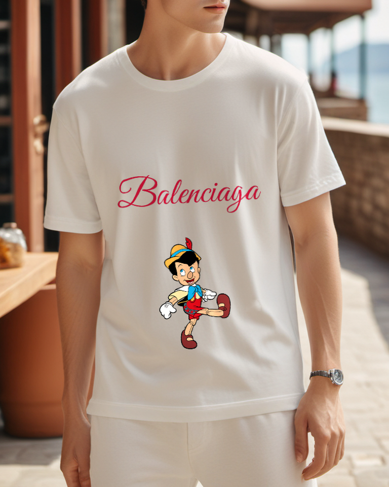 White Wooden Boy Stride Graphic T-Shirt - styled view 2